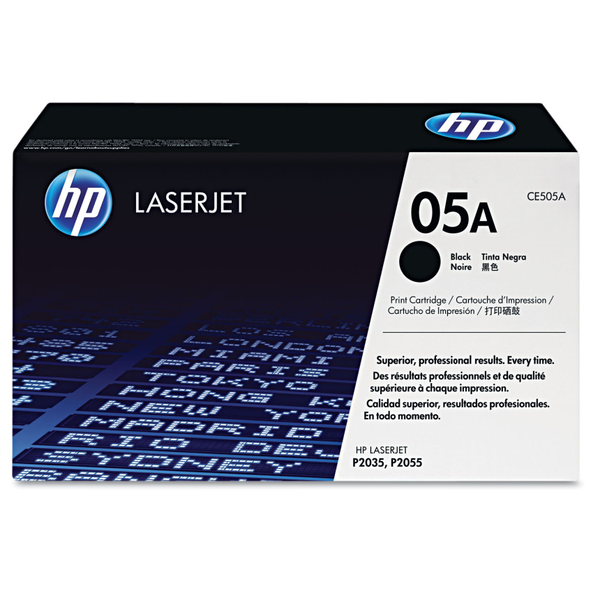 Toner HP CE505A - HP 05A Preto Original p/ P2055dn LaserJet