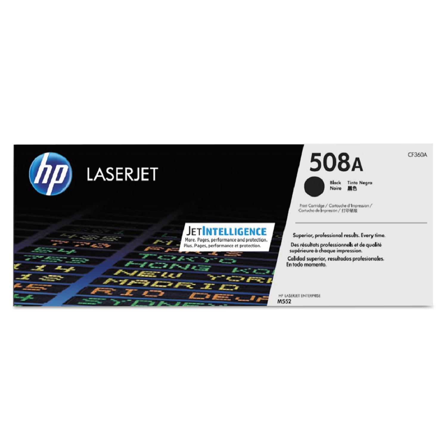 Toner HP CF360A Preto Original 508A p/ LaserJet Enterprise M553