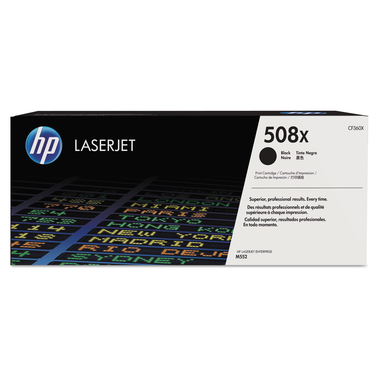 Toner HP CF360X 508X Preto Original Alta Capacidade p/ M553
