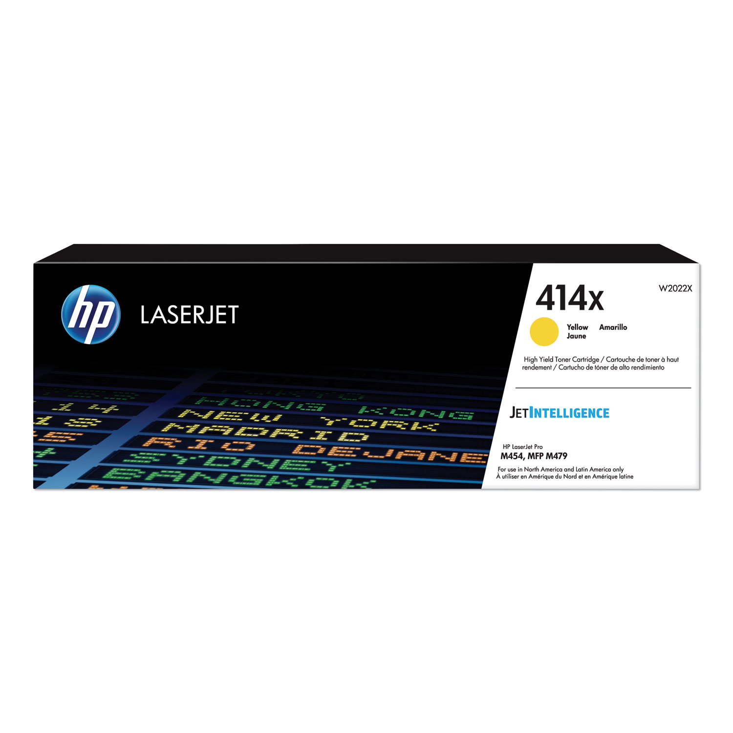 Toner HP W2022X 414X Amarelo Original p/ M454 e M479