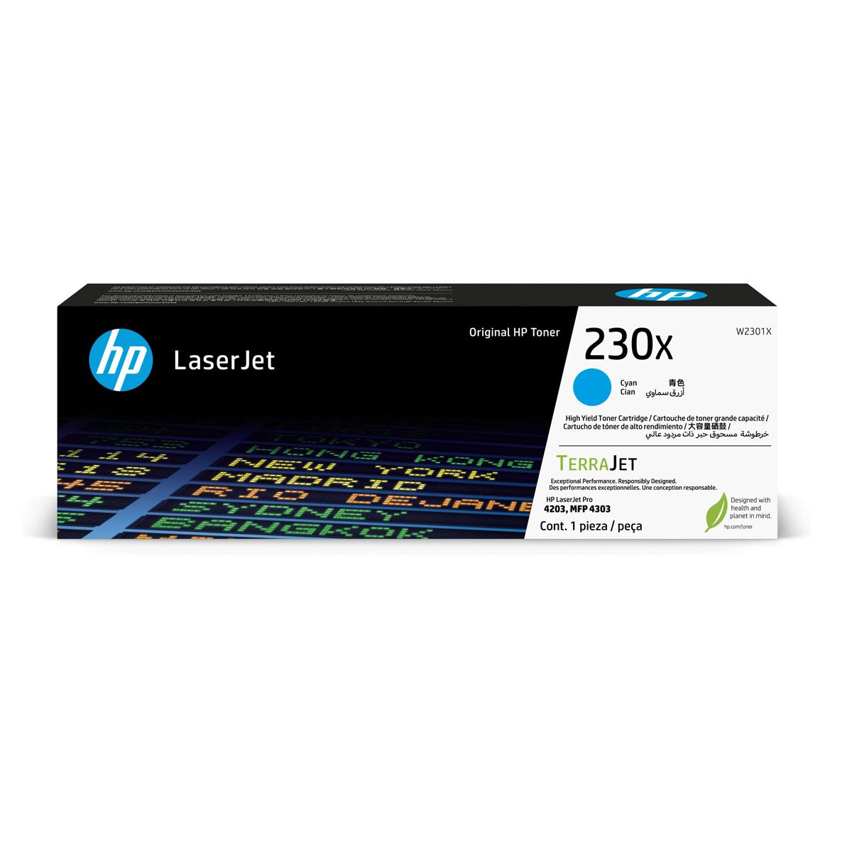 Toner HP W2151X W2301X 230X Ciano Original 5.500p