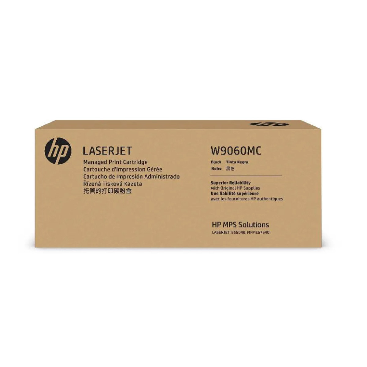 Toner HP Original W9060MC Preto Alta Capacidade p/ HP E57540dn
