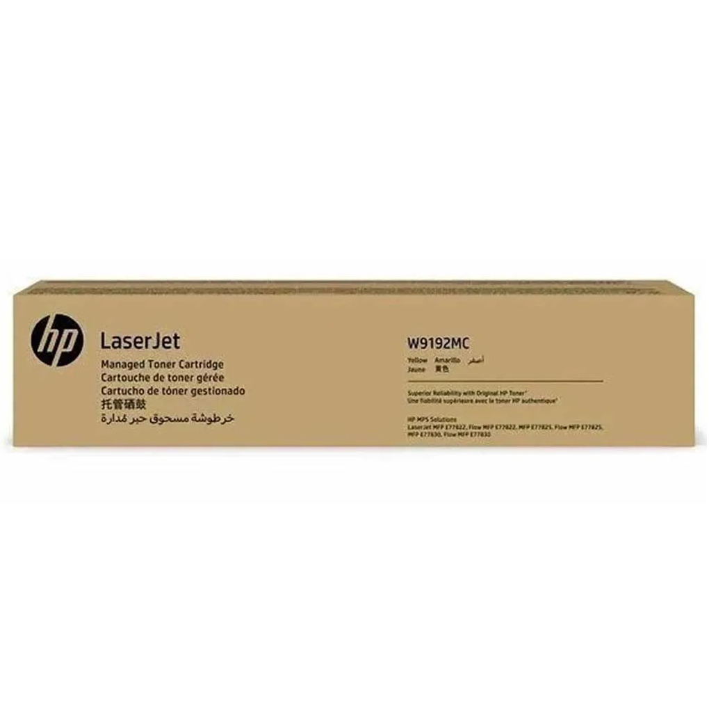 Toner W9192MC Amarelo HP Original Alta Capacidade p/ E77830