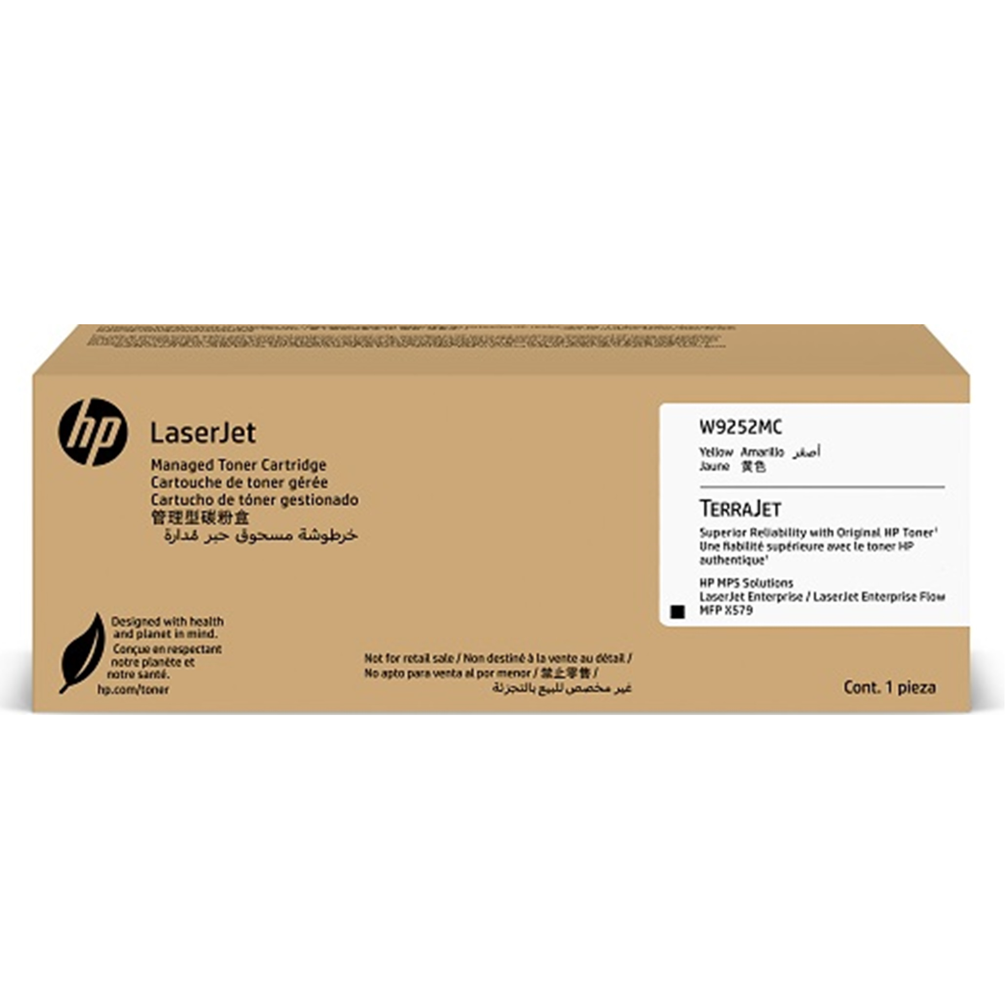 Toner W9252MC Amarelo HP Original Alta Capacidade p/ X57945dn