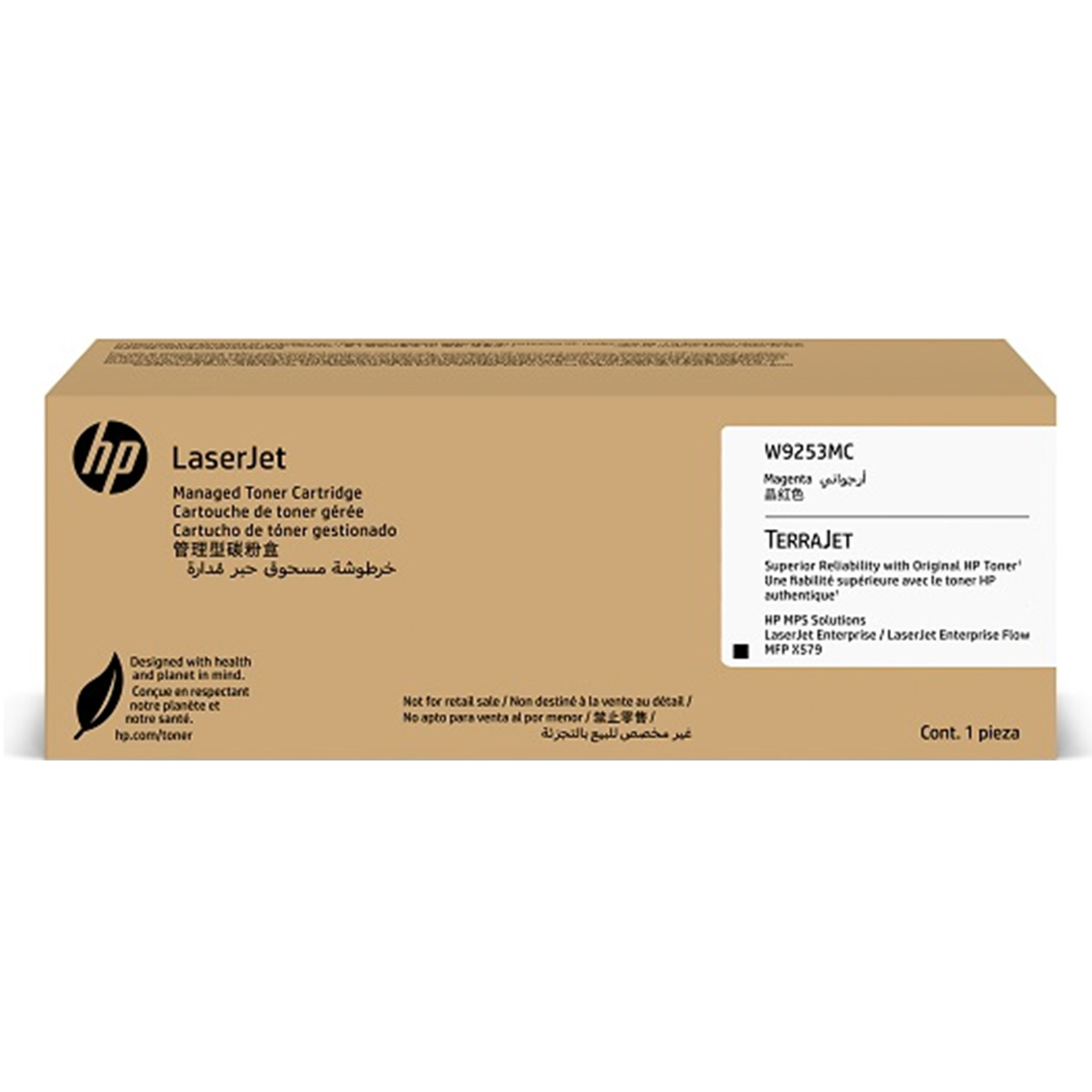 Toner W9253MC Magenta HP Original Alta Capacidade p/ X57945dn