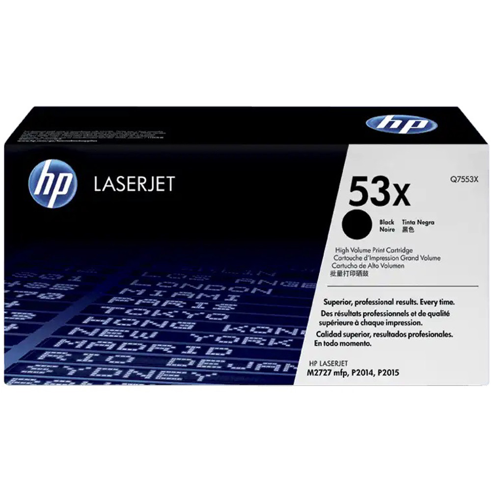 Toner Q7553X 53A HP Original LaserJet P2015 M2727