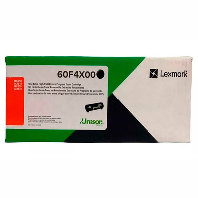 Toner Lexmark 60F4X00 (60FBX00) Preto Original Alta Capacidade p/ MS510 MS610 MX511 MX611