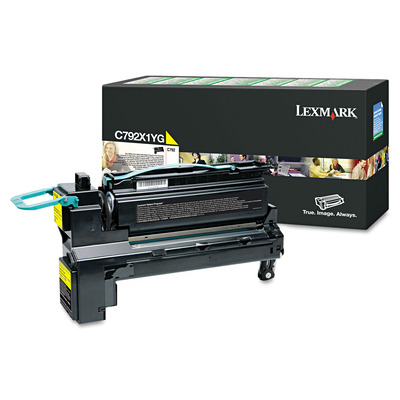 Toner Lexmark C792X1YG Alta Capacidade Amarelo Original