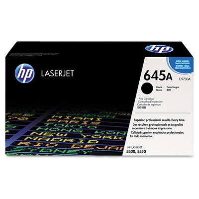 Toner HP C9730A 645A Preto Original p/ Color LaserJet 5500