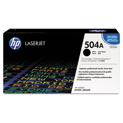 Toner CE250A HP 504A Preto Original p/ CM3530 CM3525 CP3525
