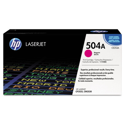 Toner HP CE253A 504A Magenta Original p/ CM3530 CM3525 CP3525