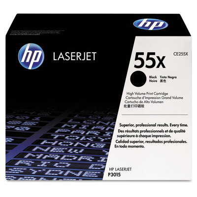 Toner HP 55X CE255X Original Preto Alta Capacidade p/ P3015dn