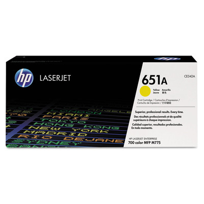 Toner CE342A HP Original 651A Amarelo p/ M775dn M775f