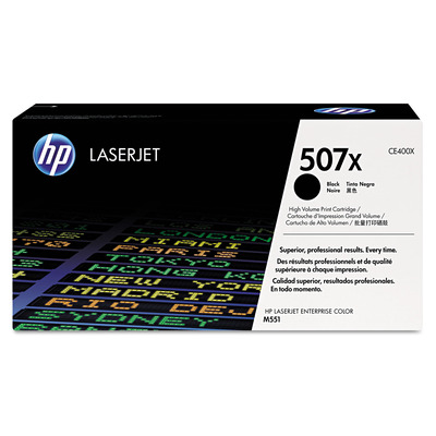 Toner CE400X Preto HP 507X Original de Alta Capacidade p/ M551dn