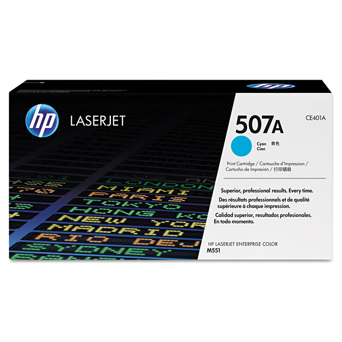Toner HP CE401A 507A Ciano Original Alta Capacidade p/ M551 e M575
