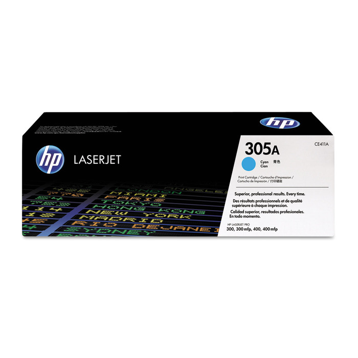 Toner HP CE411A Ciano Original 305A p/ M375 e M451