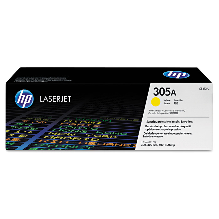 Toner HP CE412A Amarelo Original 305A p/ M375 e M451