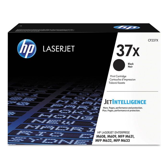 CF237X Toner HP Original 37X Preto p/ MFP M607 M608 M609 M632