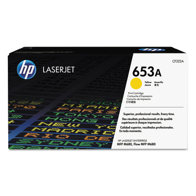 HP 653A Toner CF322A Amarelo Original p/ M651 M680