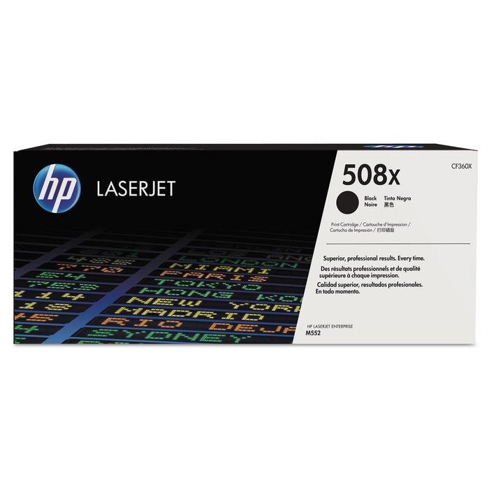 Toner HP CF360X 508X Preto Original Alta Capacidade p/ M553
