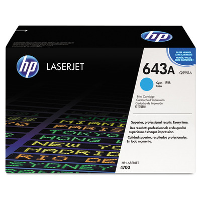 Toner Q5951A HP Original Ciano 643A p/ 4700dn