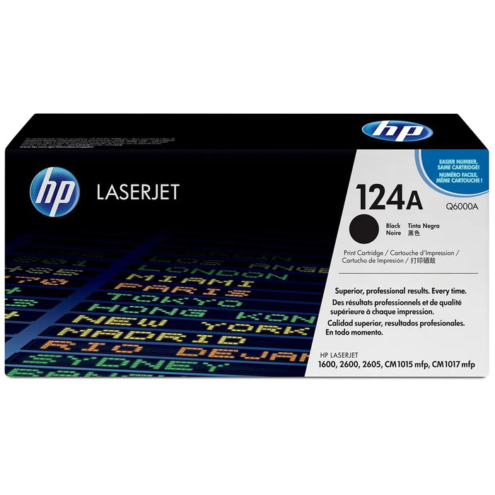 Toner HP Q6000A 124A Preto para Color LaserJet 2605