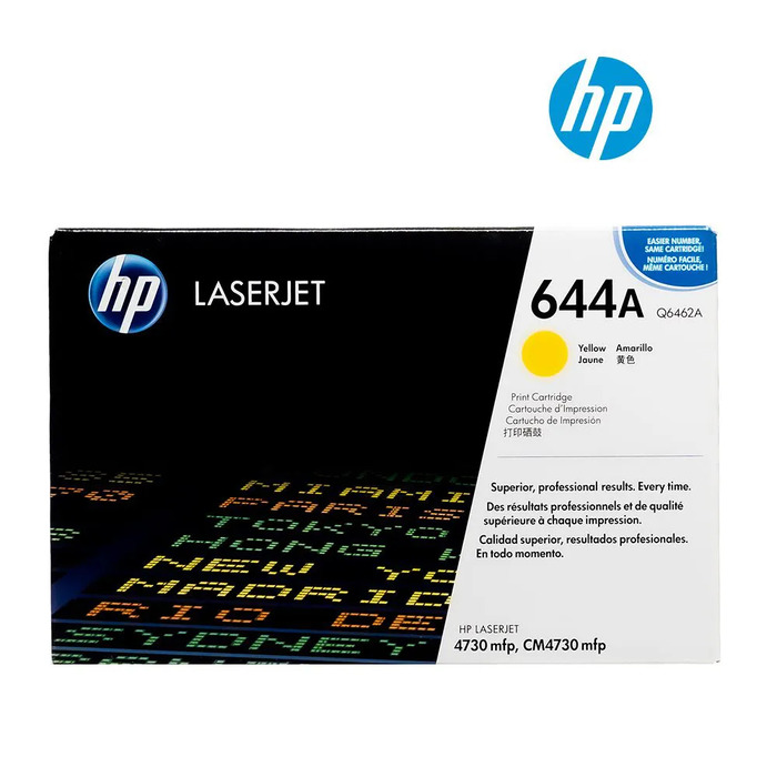 Toner HP Q6462A 644A Amarelo Original | LaserJet 4730 CM4730