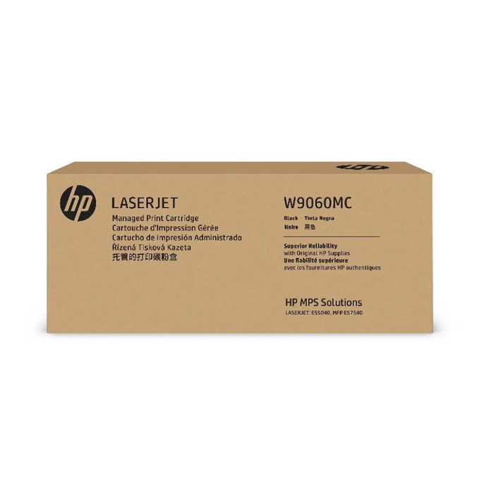 Toner HP Original W9060MC Preto Alta Capacidade p/ HP E57540dn