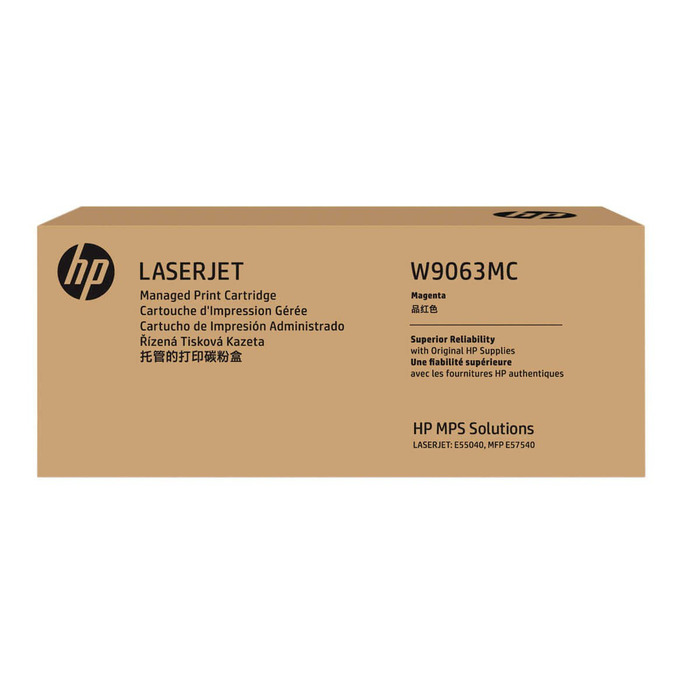 Toner W9063MC HP Magenta Original p/ E57540dn