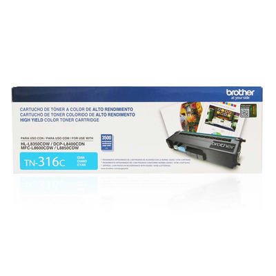 Cartucho TN-316C Brother Original para HL-L8350CDW Cartucho TN-316C Brother Original para HL-L8350CDW